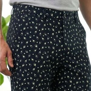 Roundtree & Yorke Printed Flat Front Shorts
